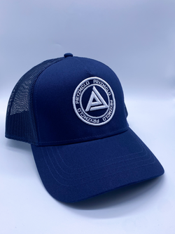 NAVY PRYZMCLO TRUCKER CAP