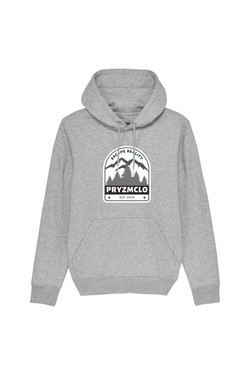 GREY LUXURY COTTON PRYZMCLO HOODIE