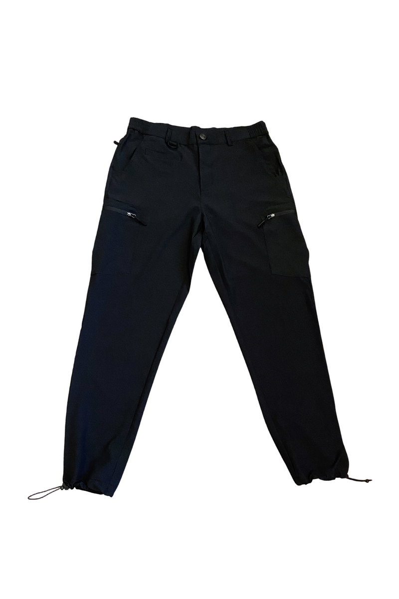 Utility tie waist cargo jogger - Pitch black - Ca - pants - CAT