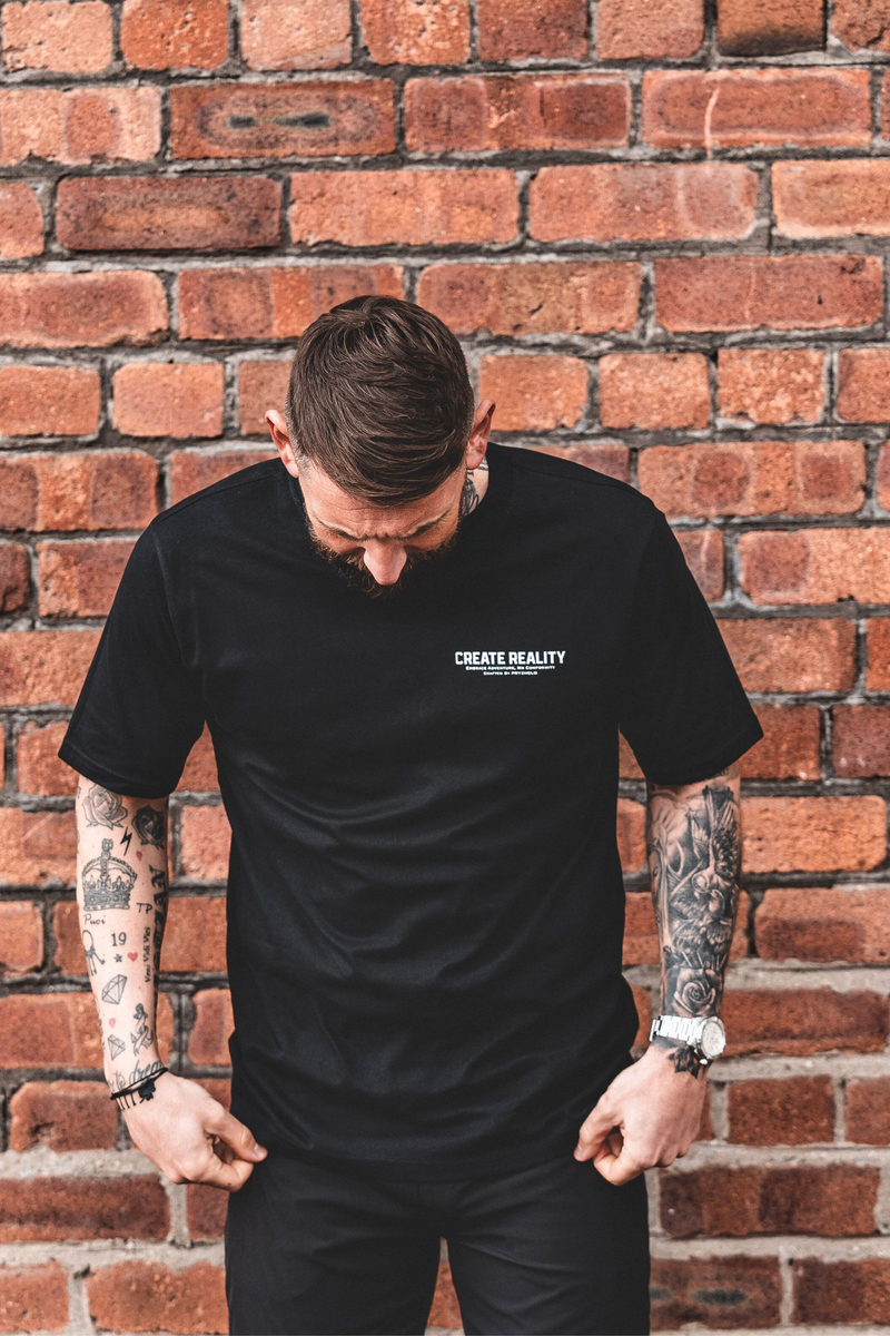 MENS BLACK OVERSIZED "CREATORS CLUB" T-SHIRT