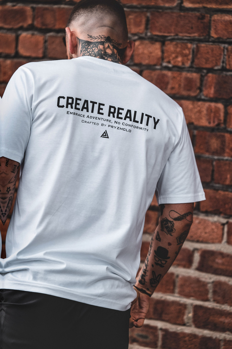 MENS WHITE OVERSIZED "CREATORS CLUB" T-SHIRT