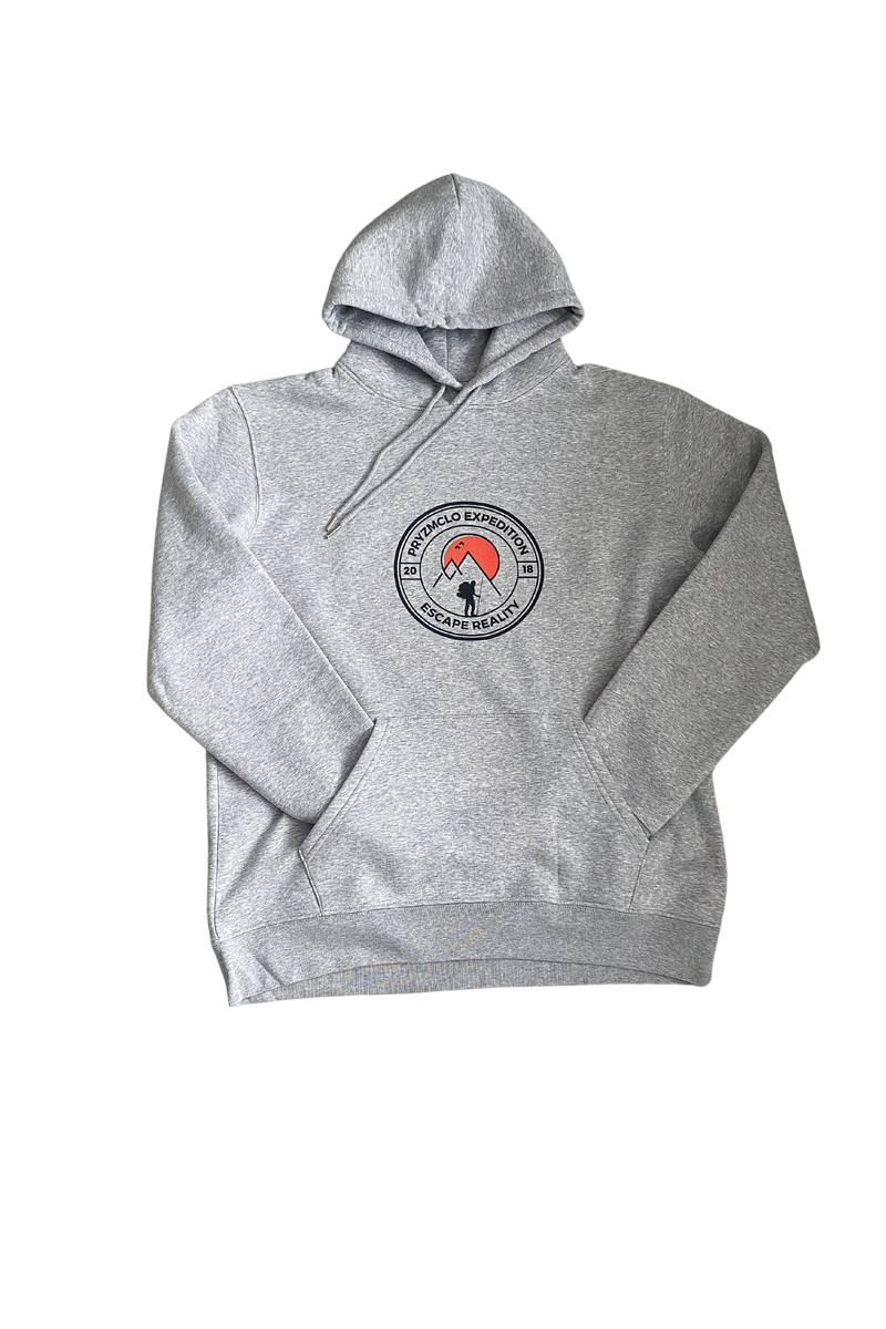 GREY LUXURY COTTON PRYZMCLO EXPEDITION HOODIE