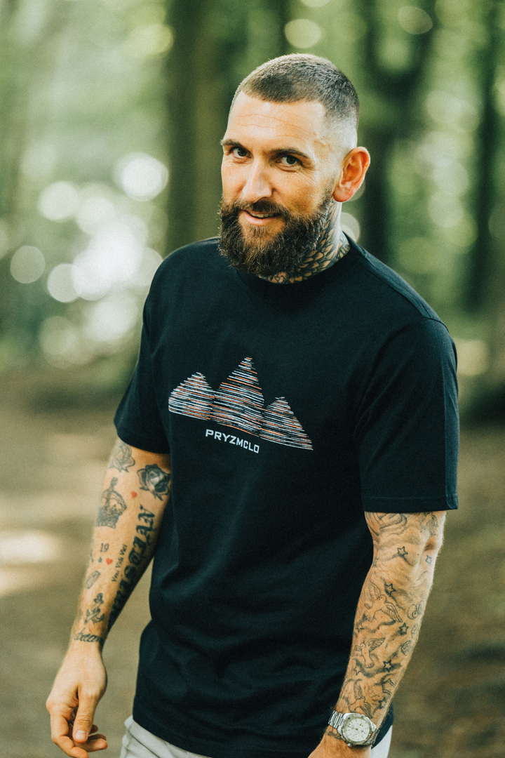 MENS BLACK OVERSIZED GRADED T-SHIRT