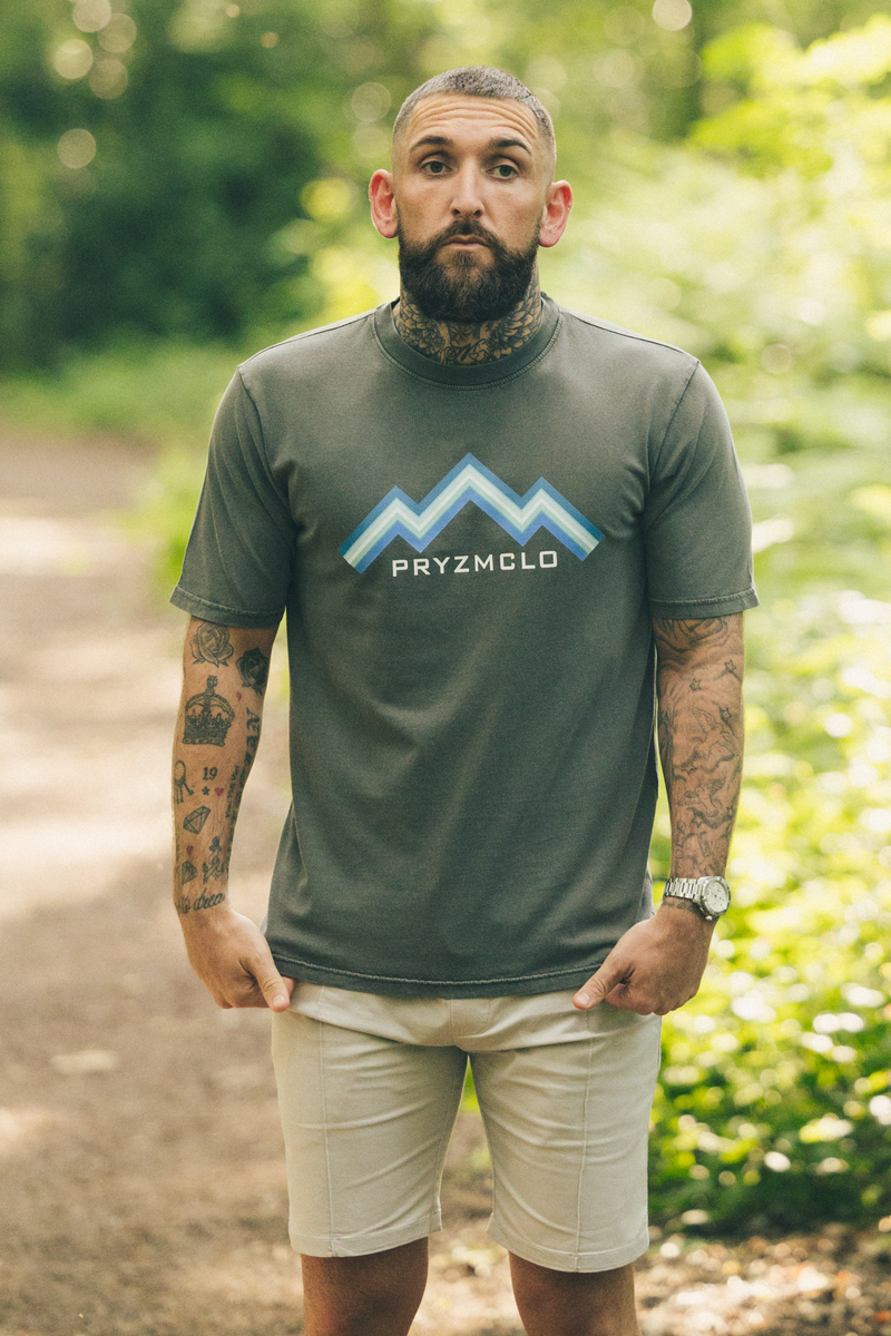 MENS WASHED GREY OVERSIZED ALPINE T-SHIRT