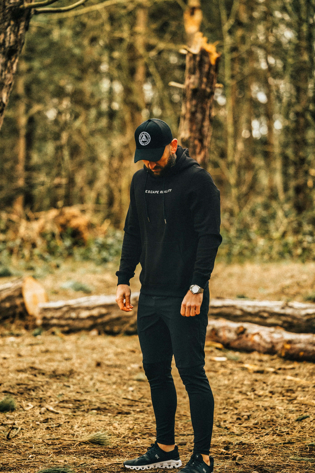 BLACK LUXURY COTTON “ANTI-CONFORMITY” HOODIE