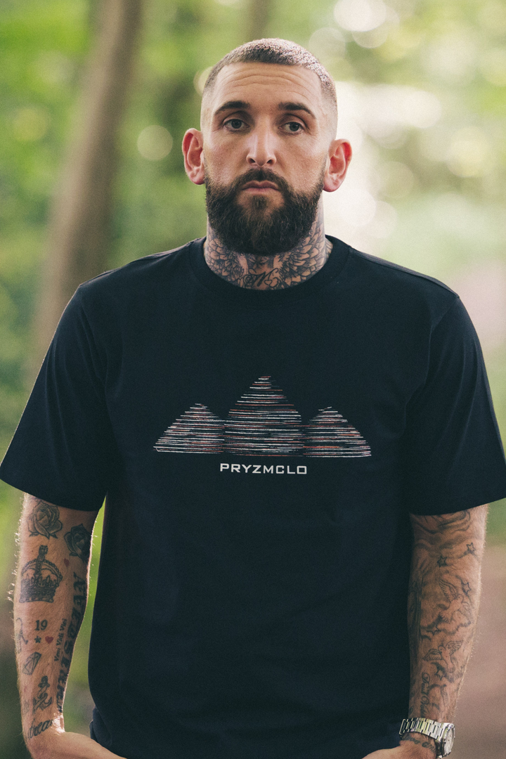 MENS BLACK OVERSIZED GRADED T-SHIRT