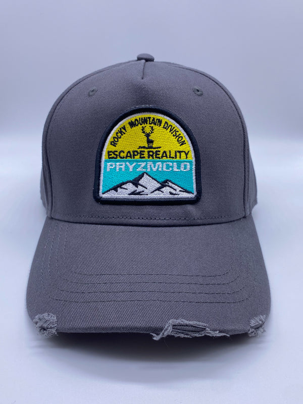 DARK GREY "ROCKY MOUNTAIN DIVISION" DISTRESSED CAP