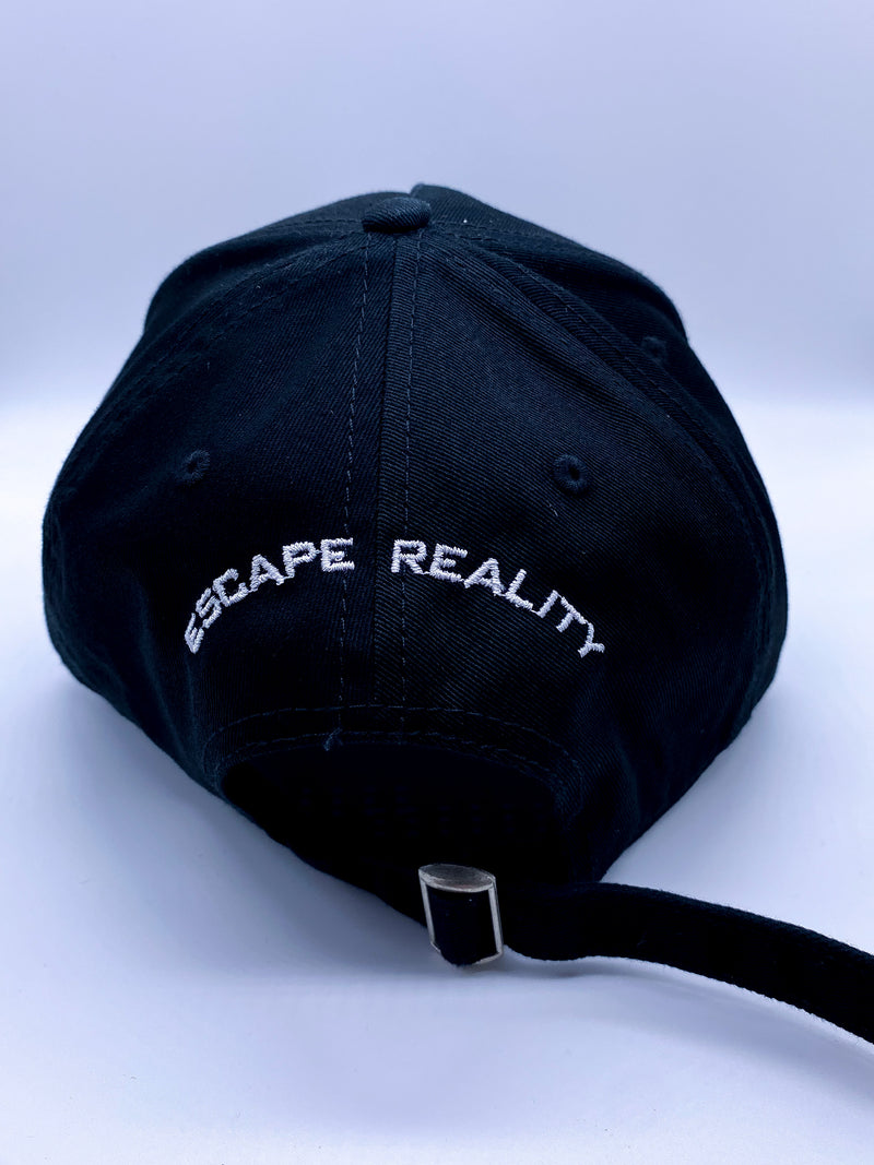 BLACK "SIERRA" DISTRESSED CAP