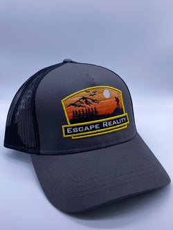 DARK GREY "HIKER" TRUCKER CAP