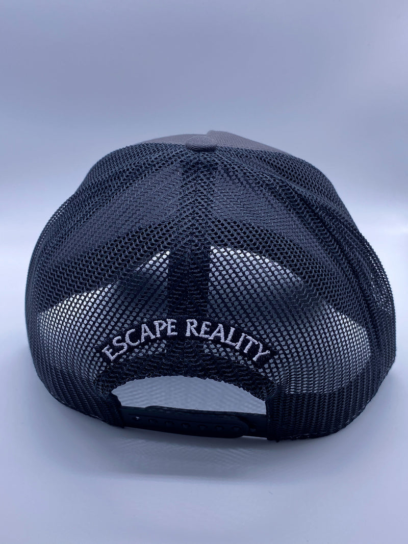 DARK GREY "HIKER" TRUCKER CAP