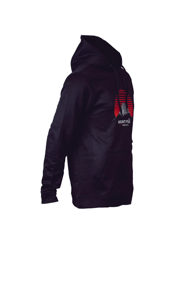 Reflective "Mount Fuji" Hoodie - Black